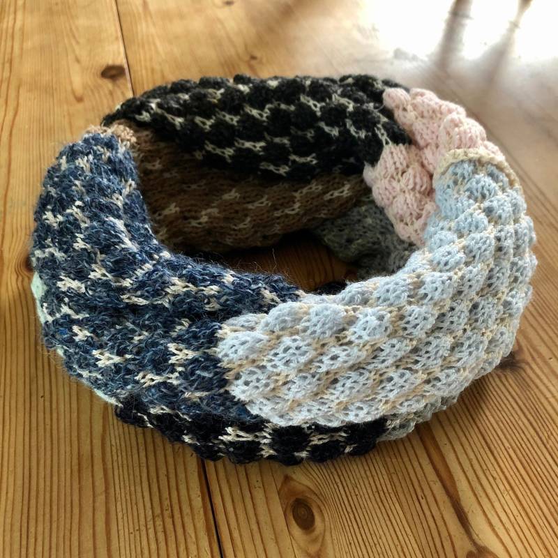 strickloop #loop Im Wabenmuster von KojariKreationen