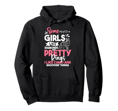 Some Girls Like Diamonds and Pretty Rings Coyote Hunting Pullover Hoodie von Kojote Jagen Design Idee