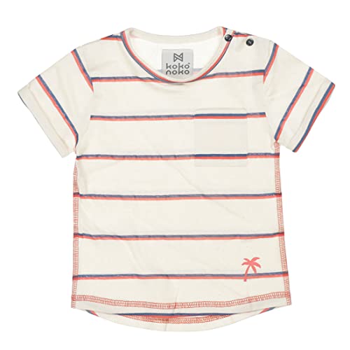 Koko Noko Boy's Boys T beige orange red Striped Shirt, 140 von Koko Noko