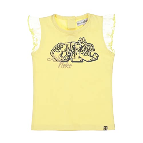 Koko Noko Girl's Girls top Yellow lace Shirt, 98 von Koko Noko