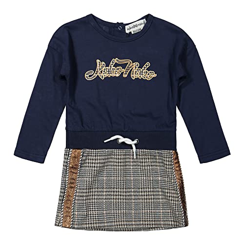 Koko Noko Mädchen Koko Noko Dress, Navy + Grey, 18 Monate EU von Koko Noko
