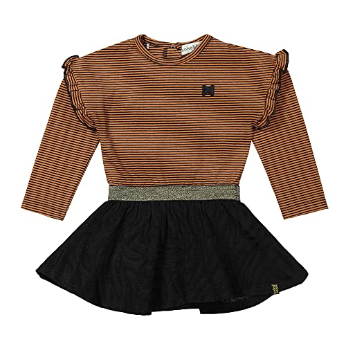 Koko Noko Mädchen Koko Noko Dress, Rusty Brown + Black, 9 Monate EU von Koko Noko