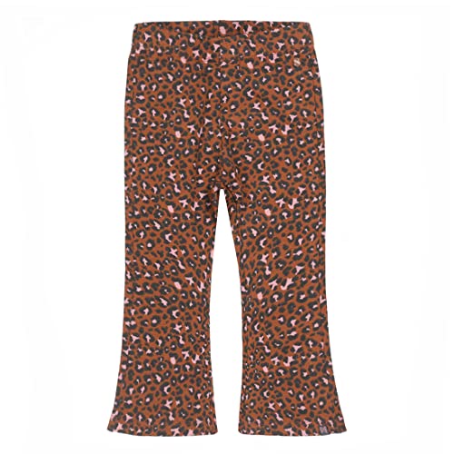 Koko Noko Mädchen Koko Noko Girls Flared Trousers Camel Panther Print Trousers, Camel, 6 Monate EU von Koko Noko