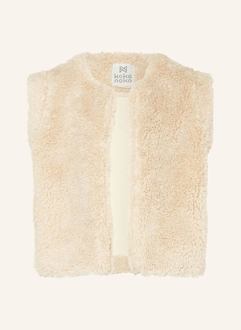 Koko Noko Teddyfell-Weste beige Koko Noko Teddyfell-Weste beige von Koko Noko