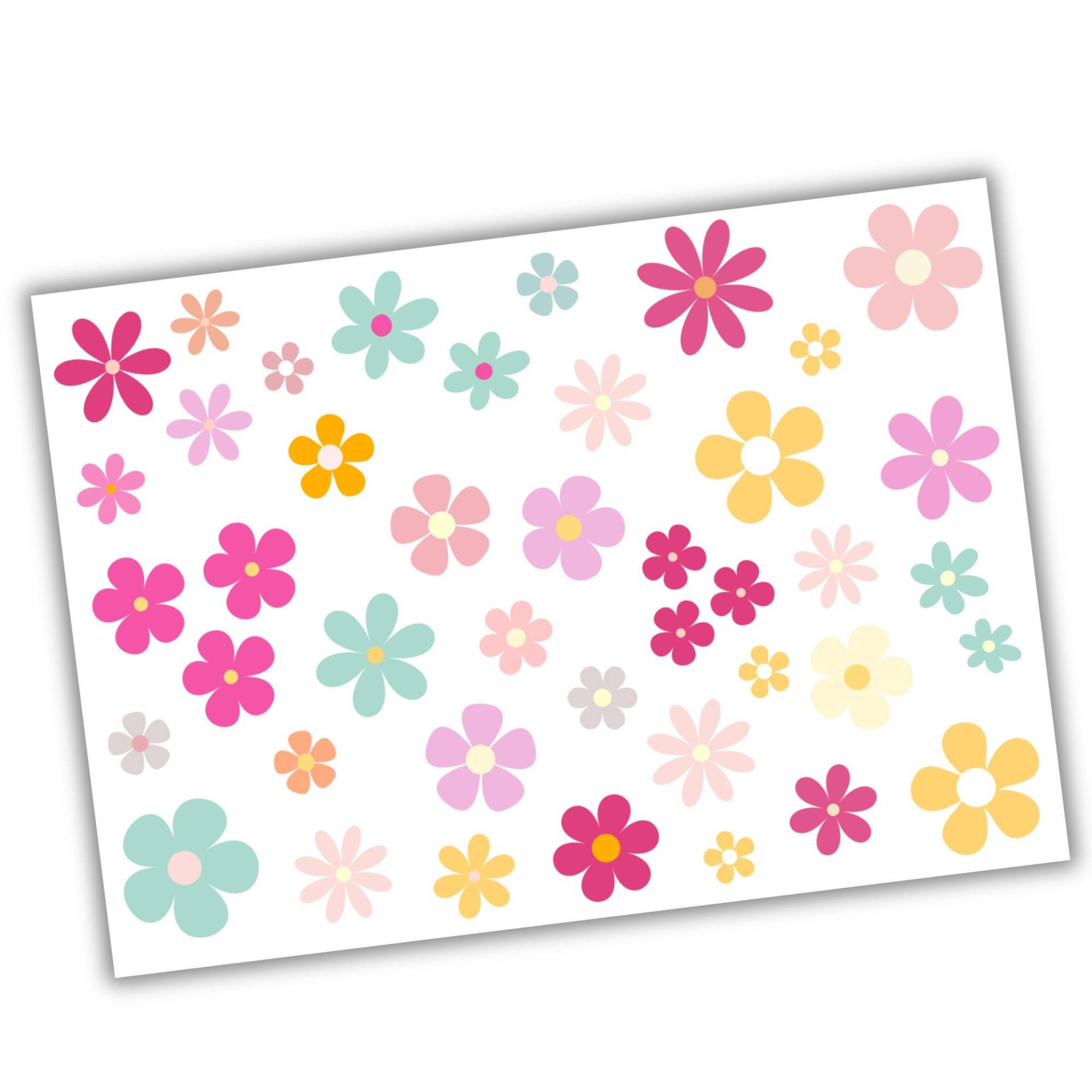 40 Bügelbilder Blumen, Blüten Zum Aufbügeln, Boho Blumen Aufbügeln in Warmen Farben von KokoHello