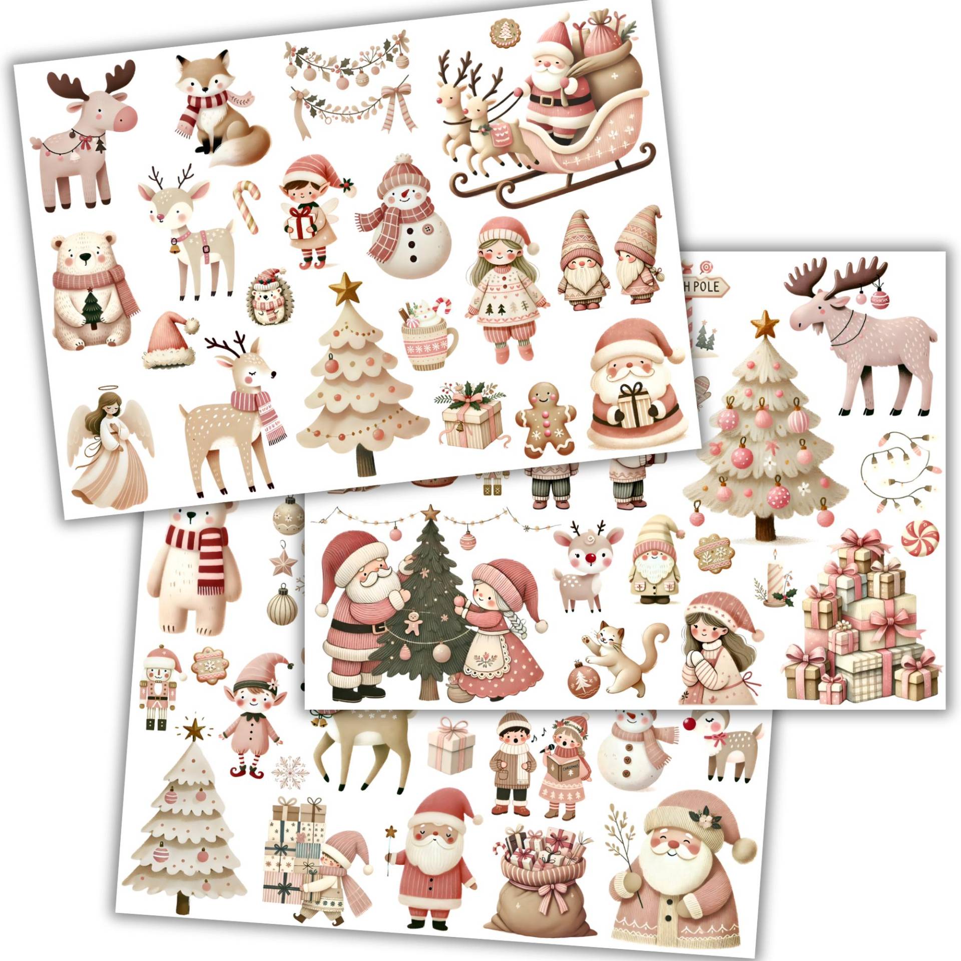 70 X Bügelbild Weihnachten, Riesengroßes Set Weihnachtsbilder Zum Aufbügeln, Sku 5.000.253 von KokoHello