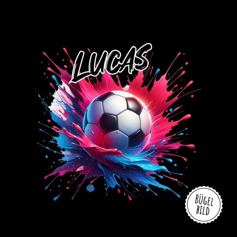 Bügelbild Schulkind Mit Fußball, Fußball Zum Aufbügeln, Namen von KokoHello