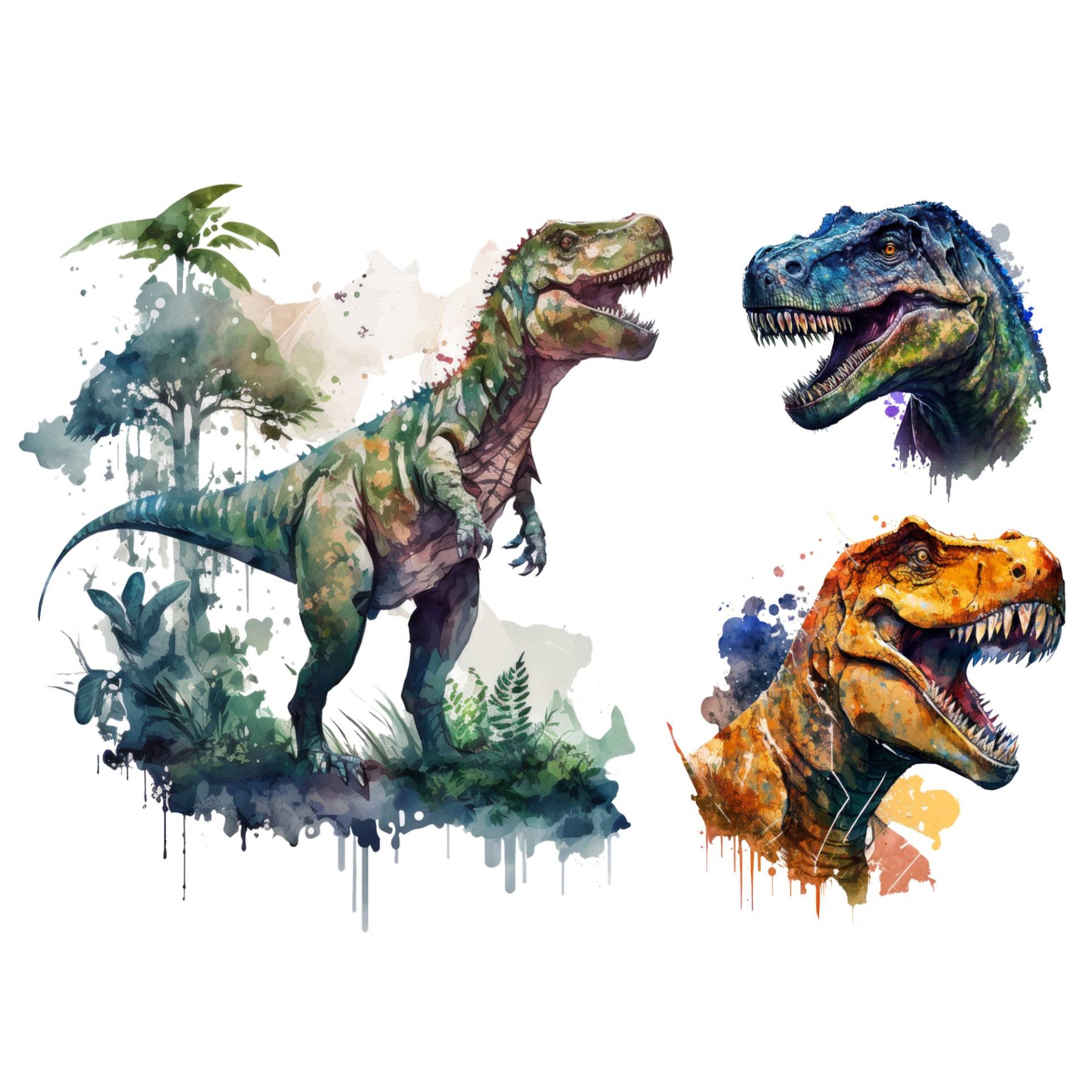 Bügelbilder Dinosaurier, Dino Zum Aufbügeln, T-Rex, Tyrannosaurus, Sku 5.000.509 von KokoHello