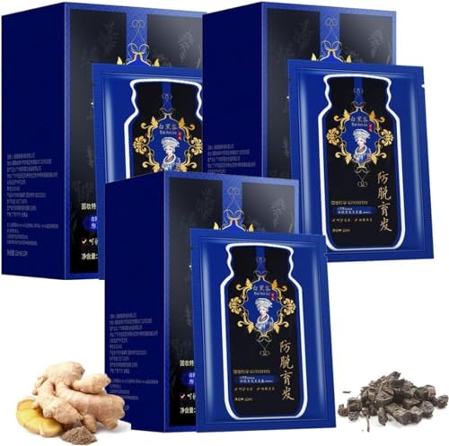 Polygonum Multiflorum Ingwer-Pflanzenextrakt, Anti-Haarausfall-Shampoo, Anti-Haarausfall-Shampoo für Damen und Herren, Pflanzenextrakt, Haarwachstums-Shampoo (3 Box) von Kolarmo