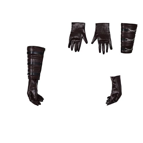 KoleGoe Anakin Skywalker Handschuhe Zubehör Handschuhe Handschuh Guard Set Halloween Cosplay Zubehör (Braun, L) von KoleGoe
