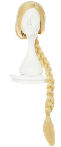 Kolegrial Prinzessin Cosplay Perücken Damen Lange Pferdeschwanz Kostümperücke Verkleidung Halloween Karneval Party Geburtstag Maskenball Prinzessin Kostüm Zubehör Wig von Kolegrial