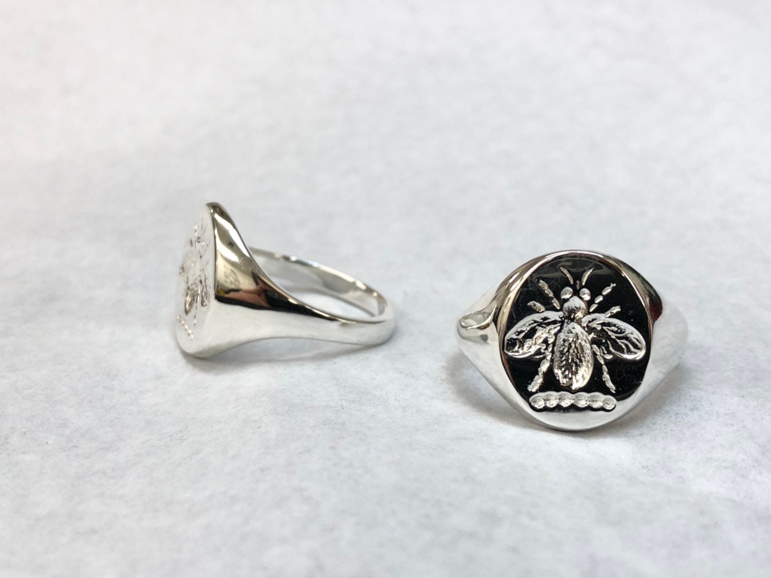 Biene Siegelring, Hummel Ring, Bienen Familienwappen Siegelring Biene Siegelring, Hummel Ring, Bienen Familienwappen Siegelring von KoleziBros