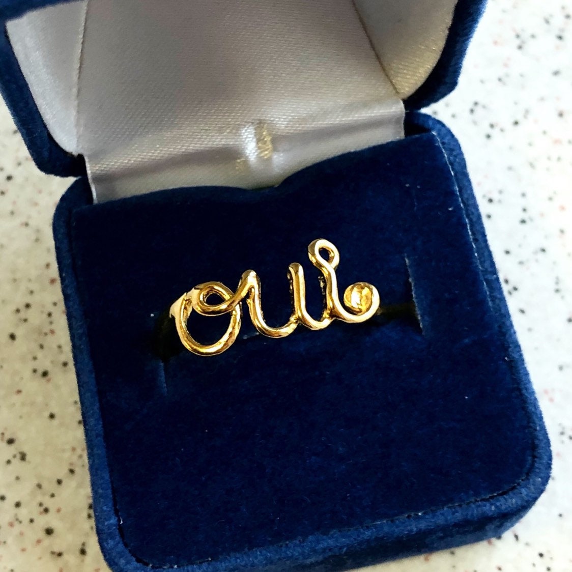 Oui Ring, Gold Silver Rose Ring, Verlobungsring, Bester Geschenk Für Sie, Handgemachter Ring Oui Ring, Gold Silver Rose Ring, Verlobungsring, Bester Geschenk Für Sie, Handgemachter Ring von KoleziBros