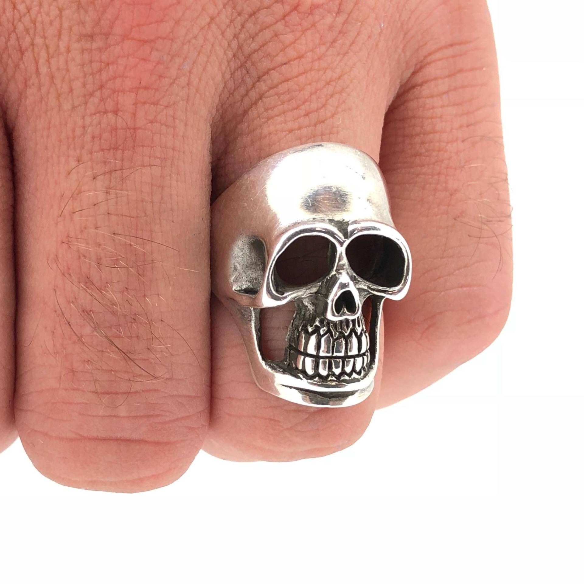 Totenkopf Ring Sterling Silber Herrenring Schmuck Handgemachter Totenkopfring Schwerer Totenkopf Ring Sterling Silber Herrenring Schmuck Handgemachter Totenkopfring Schwerer von KoleziBros