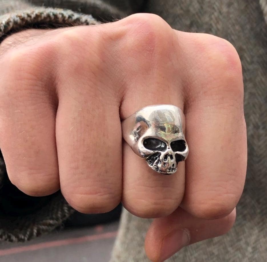Totenkopf Ring Sterling Silber Herrenring Schmuck Handgemachter Totenkopfring Schwerer Totenkopf Ring Sterling Silber Herrenring Schmuck Handgemachter Totenkopfring Schwerer von KoleziBros