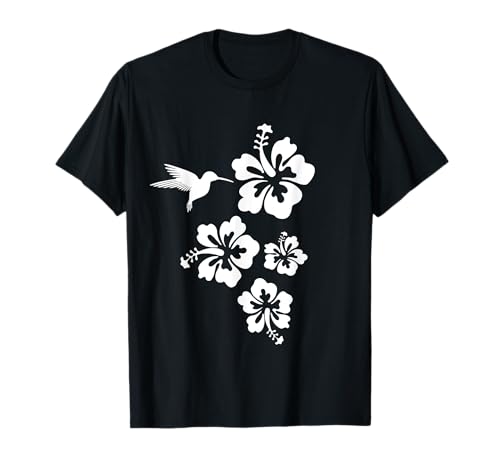 Kolibri Hibiskus Hibiskusblüten Herren Damen Kinder tropical T-Shirt Kolibri Hibiskus Hibiskusblüten Herren Damen Kinder tropical T-Shirt von Kolibri Hibiskus Hibiskusblüten Sommer