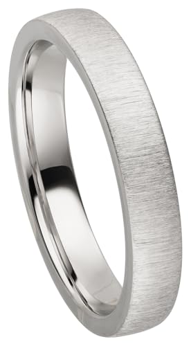 Kolibri Rings 925 Sterling Silber Ring 4mm Partnerring Ehering Freundschaftsring Unisex - Inkl. Gratis Gravur und Etui (Quermatt) von Kolibri Rings