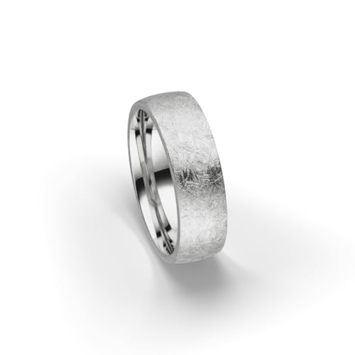 Kolibri Rings 925 Sterling Silber Ring 6mm Partnerring Ehering Freundschaftsring Unisex - Inkl. Gratis Gravur und Etui (Eismatt) von Kolibri Rings