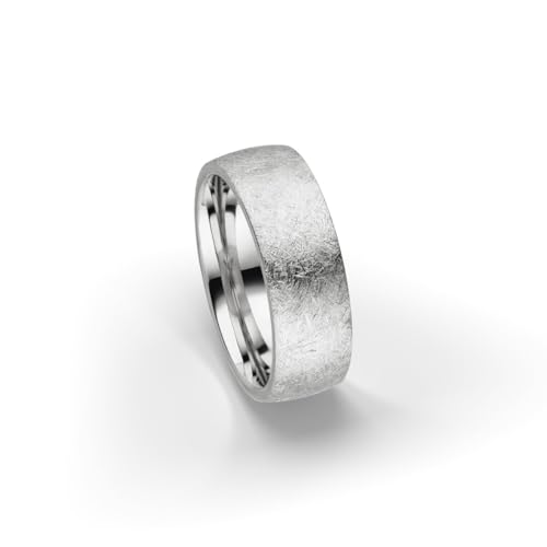 Kolibri Rings 925 Sterling Silber Ring 7mm Partnerring Ehering Freundschaftsring Unisex - Inkl. Gratis Gravur und Etui (Eismatt) von Kolibri Rings