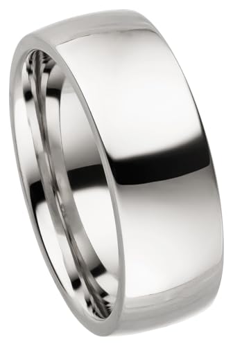 Kolibri Rings 925 Sterling Silber Ring 7mm Partnerring Ehering Freundschaftsring Unisex - Inkl. Gratis Gravur und Etui (Hochglanz Poliert) von Kolibri Rings