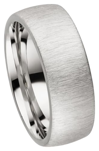 Kolibri Rings 925 Sterling Silber Ring 7mm Partnerring Ehering Freundschaftsring Unisex - Inkl. Gratis Gravur und Etui (Quermatt) von Kolibri Rings