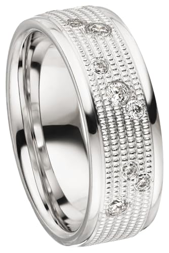 Kolibri Rings Damenring 11 Zirkonia Steine Sterling Silber 925 Ehering Verlobungsring Partnerring Freundschaftsring Ring - Gratis Gravur und Etui von Kolibri Rings