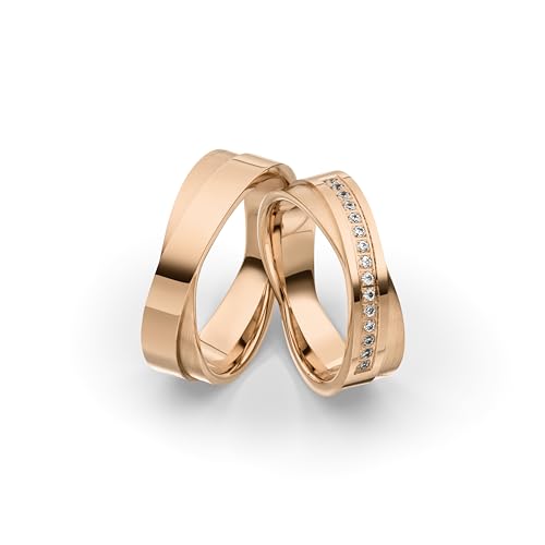 Kolibri Rings Eheringe Gold 333 15 Diamanten Verlobungsringe Trauringe Set Paarpreis - Gratis Gravur und Etui von Kolibri Rings