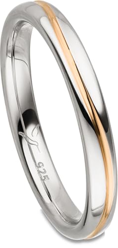Kolibri Rings Partnerring 925 Sterling Silber Ring Ehering Verlobungsring Rot Vergoldet Unisex - Inkl. Gratis Gravur und Etui von Kolibri Rings