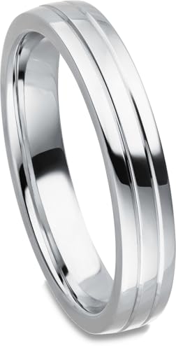 Kolibri Rings Sterling Silber 925 Ring Ehering Verlobungsring Partnerring Freundschaftsring - Inkl. Gravur und Etui von Kolibri Rings