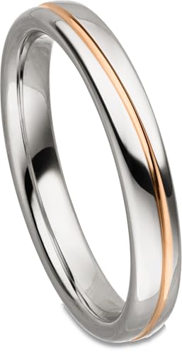 Kolibri Rings Verlobungsring 925 Sterling Silber Ring Ehering Partnerring Rot Vergoldet Unisex - Inkl. Gratis Gravur und Etui von Kolibri Rings