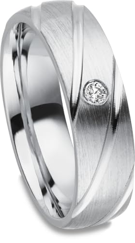 Kolibri Rings Damenring Zirkonia Stein Sterling Silber 925 Ehering Verlobungsring Partnerring Freundschaftsring Ring - Inkl. Gravur und Etui von Kolibri Rings