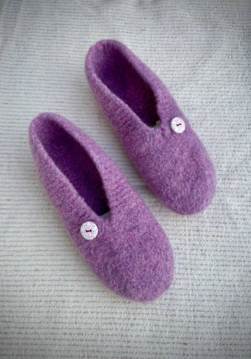 Wunderschöne Handgestrickte Hausschuhe von KolibriHandarbeit