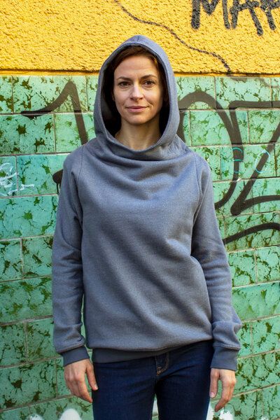 Kolla.Berlin Lässiger Hoodie in angerautem Sweat von Kolla.Berlin
