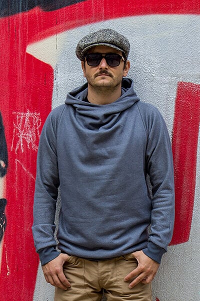 Kolla.Berlin Lässiger Hoodie in meliertem Sweat von Kolla.Berlin