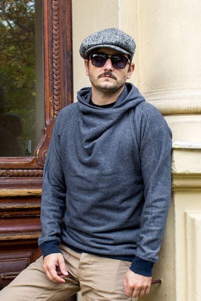 Kolla.Berlin Lässiger Hoodie in meliertem Sweat von Kolla.Berlin