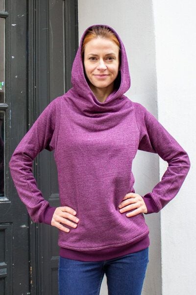 Kolla.Berlin Lässiger Hoodie in meliertem Sweat von Kolla.Berlin