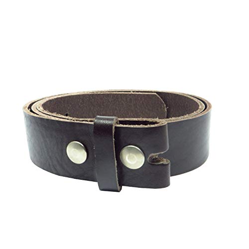 Kollektion Chrissys-in Druckknopfgürtel braun 4 cm breit Büffelleder aus eigener Fertigung (115) von Kollektion Chrissys-in