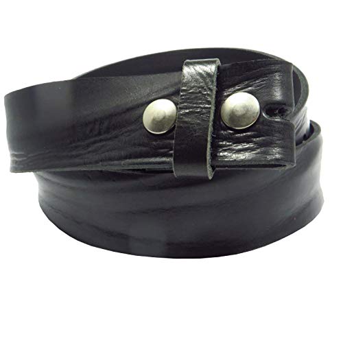 Kollektion Chrissys-in Druckknopfgürtel braun 4 cm breit Büffelleder aus eigener Fertigung mit Buckle (90) von Kollektion Chrissys-in