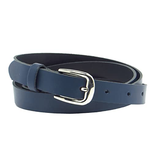 Kollektion Chrissys-in Ledergürtel 2 cm breit dunkelblau aus feinem dünnen Rindsleder (115) von Kollektion Chrissys-in