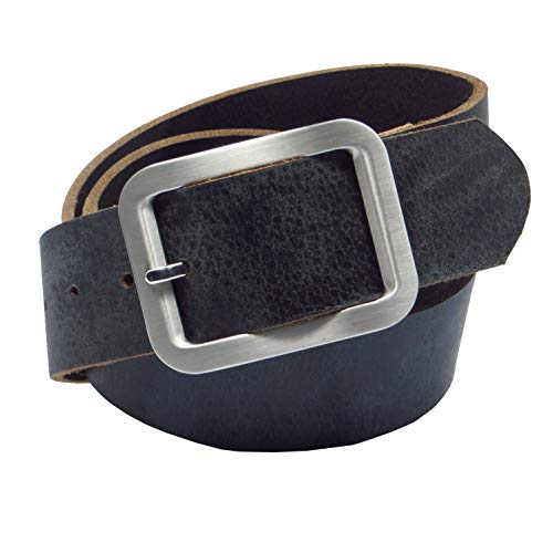 Chrissys-in Ledergürtel blau aus Büffelleder 4 cm breit aus eigener Fertigung (105) von Chrissys-in
