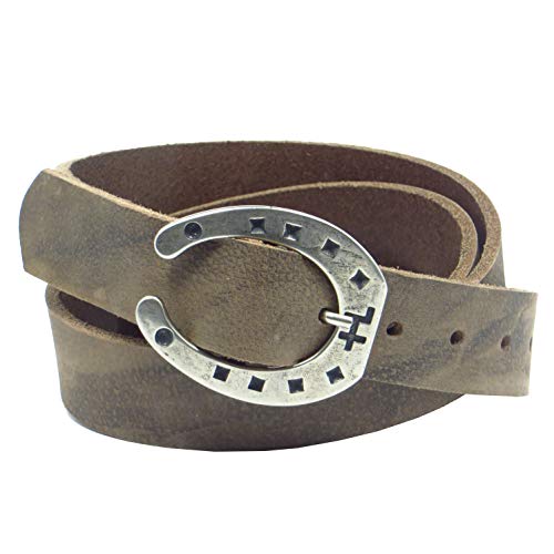 Kollektion Chrissys-in Ledergürtel dunkelbraun 3 cm breit aus weichem Büffelleder aus eigener Fertigung (95) von Kollektion Chrissys-in