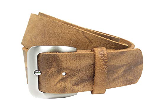Kollektion Chrissys-in Ledergürtel natur aus Büffelleder 4 cm breit aus eigener Fertigung (95) von Kollektion Chrissys-in