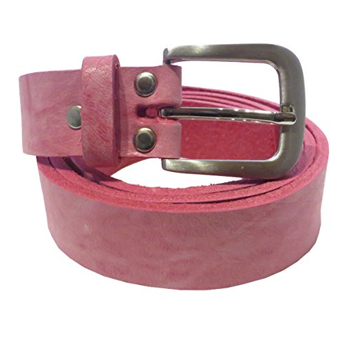 Kollektion Chrissys-in Ledergürtel pink 3 cm breit aus weichem Rindleder aus eigener Fertigung (110) von Kollektion Chrissys-in