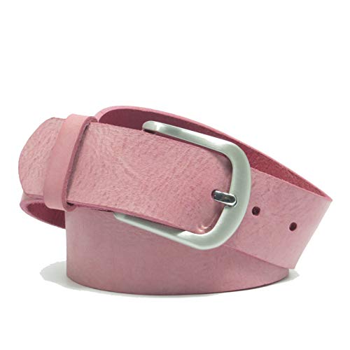 Kollektion Chrissys-in Ledergürtel pink 4 cm breit aus weichem Rindleder aus eigener Fertigung (110) von Kollektion Chrissys-in