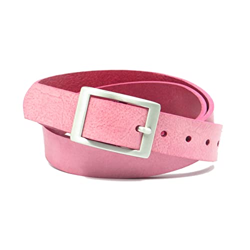 Kollektion Chrissys-in Ledergürtel pink 4 cm breit aus weichem Rindleder aus eigener Fertigung (85) von Kollektion Chrissys-in