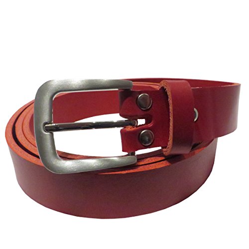 Kollektion Chrissys-in Ledergürtel rot 3 cm breit aus festem Rindleder aus eigener Fertigung (85) von Kollektion Chrissys-in