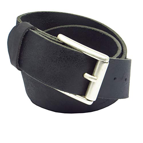 Kollektion Chrissys-in Ledergürtel schwarz 4 cm breit aus weichem Büffelleder aus eigener Fertigung (115) von Kollektion Chrissys-in