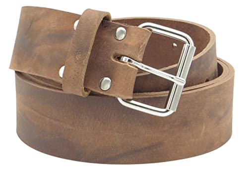 Ledergürtel Handwerkergürtel Arbeitsgürtel 4 cm breit braun Büffelleder aus eigener Fertigung Made in Germany (85) von Kollektion Chrissys-in
