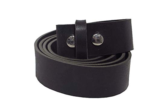 schwarzer Wechselgürtel mit Druckknöpfe aus Büffelleder 4 cm breit aus eigener Fertigung (115) von Kollektion Chrissys-in
