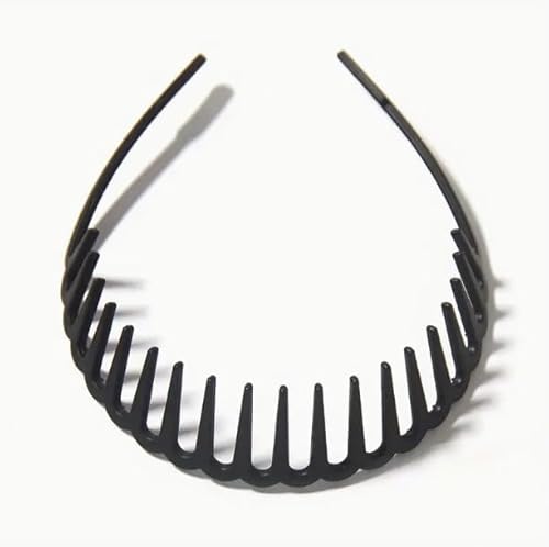 Kollyn Bunte Kamm-Stirnbänder für Damen, Kunststoff-Haarbänder mit Zähnen, Reißverschluss, Haarreifen für Mädchen, 4 Stück Kollyn Bunte Kamm-Stirnbänder für Damen, Kunststoff-Haarbänder mit Zähnen, Reißverschluss, Haarreifen für Mädchen, 4 Stück von Kollyn